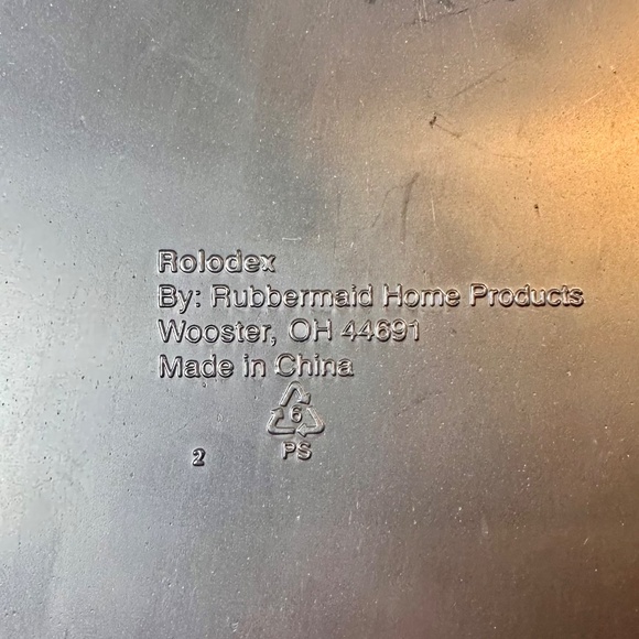 🖤 Vintage Rolodex Black Covered Card File — Complete A–Z Tabs - Picture 6 of 7